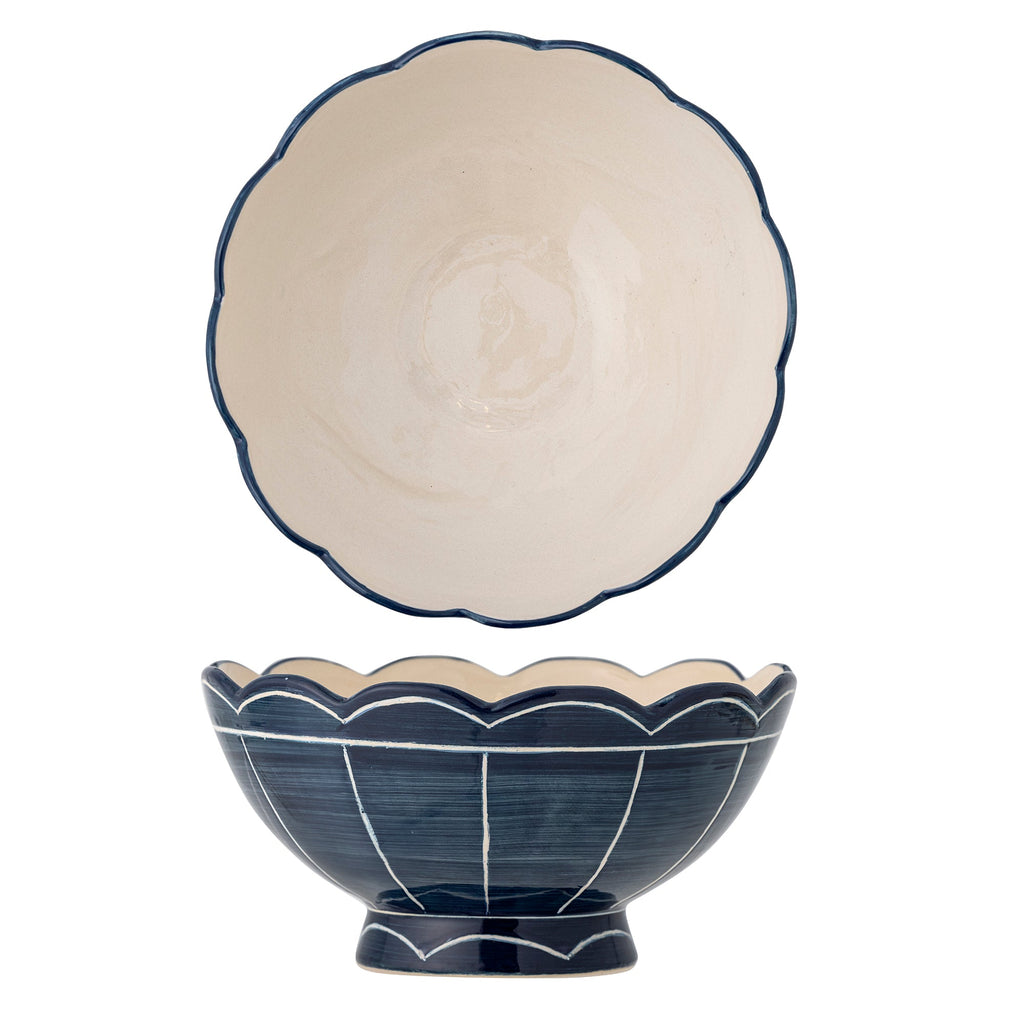 Caliam - Set of 2 Bowls - Blue - Stoneware