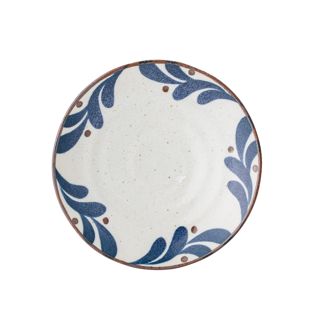 Camellia - Lot de 12 Assiettes - Bleu - Porcelaine