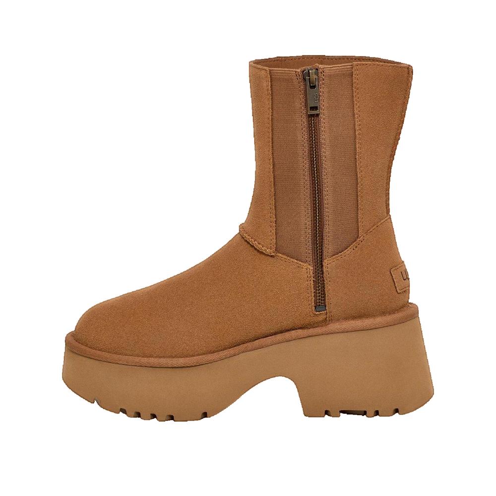 Bottes Hautes Compensées Twin Seam - Châtaigne