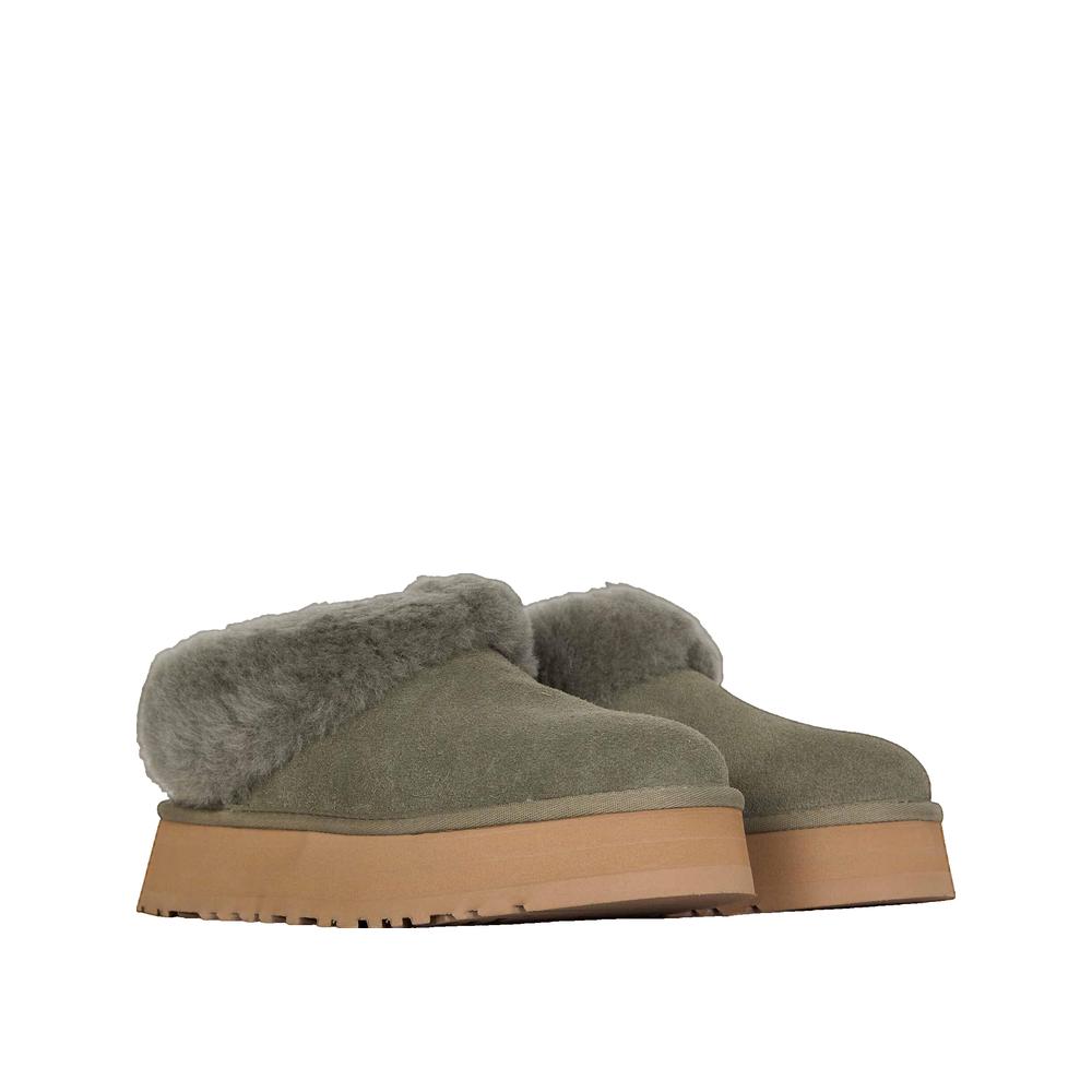 Moss Green Tazzelle Slippers
