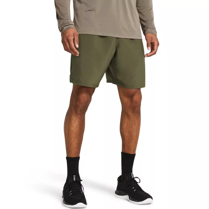Tech Woven Wordmark Shorts - Grön - Herr