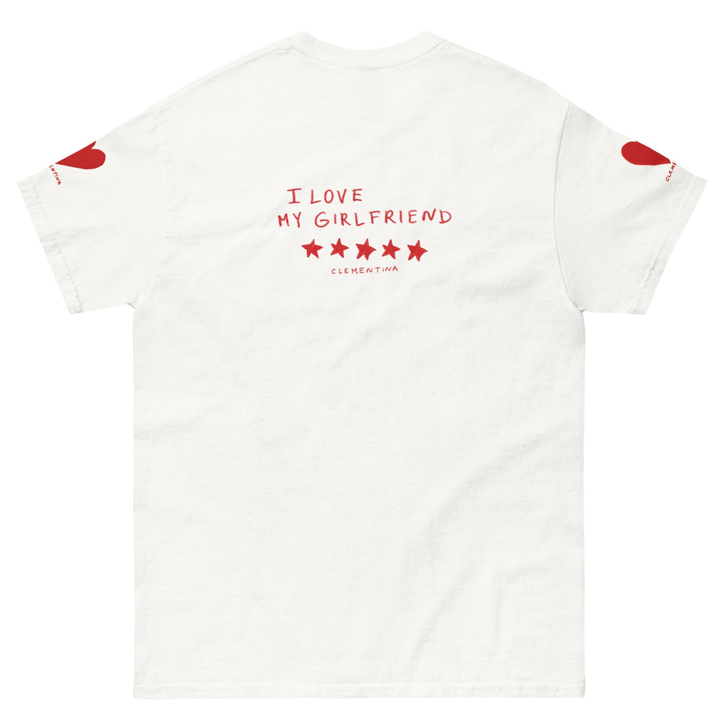 T-Shirt Unisexe J'Aime Ma Copine Brodée