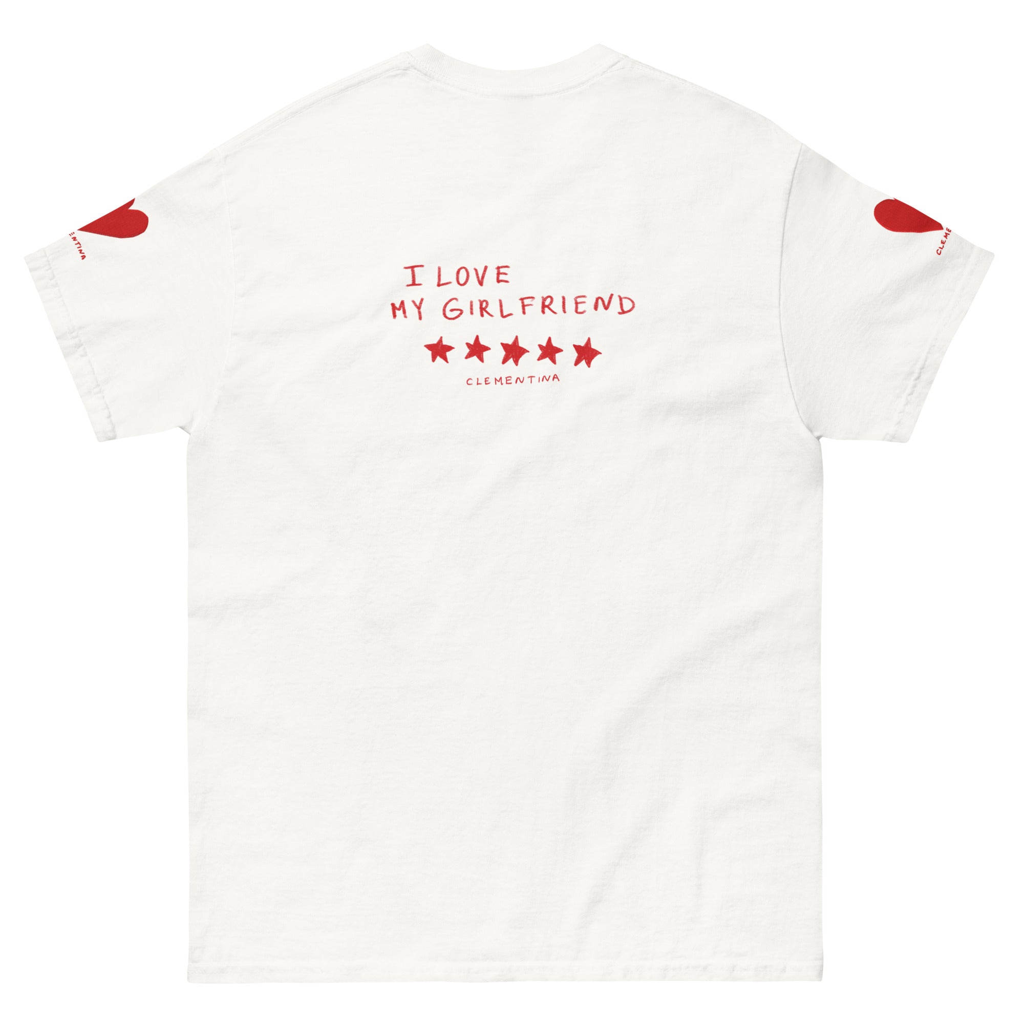 T-Shirt Unisexe J'Aime Ma Copine Brodée
