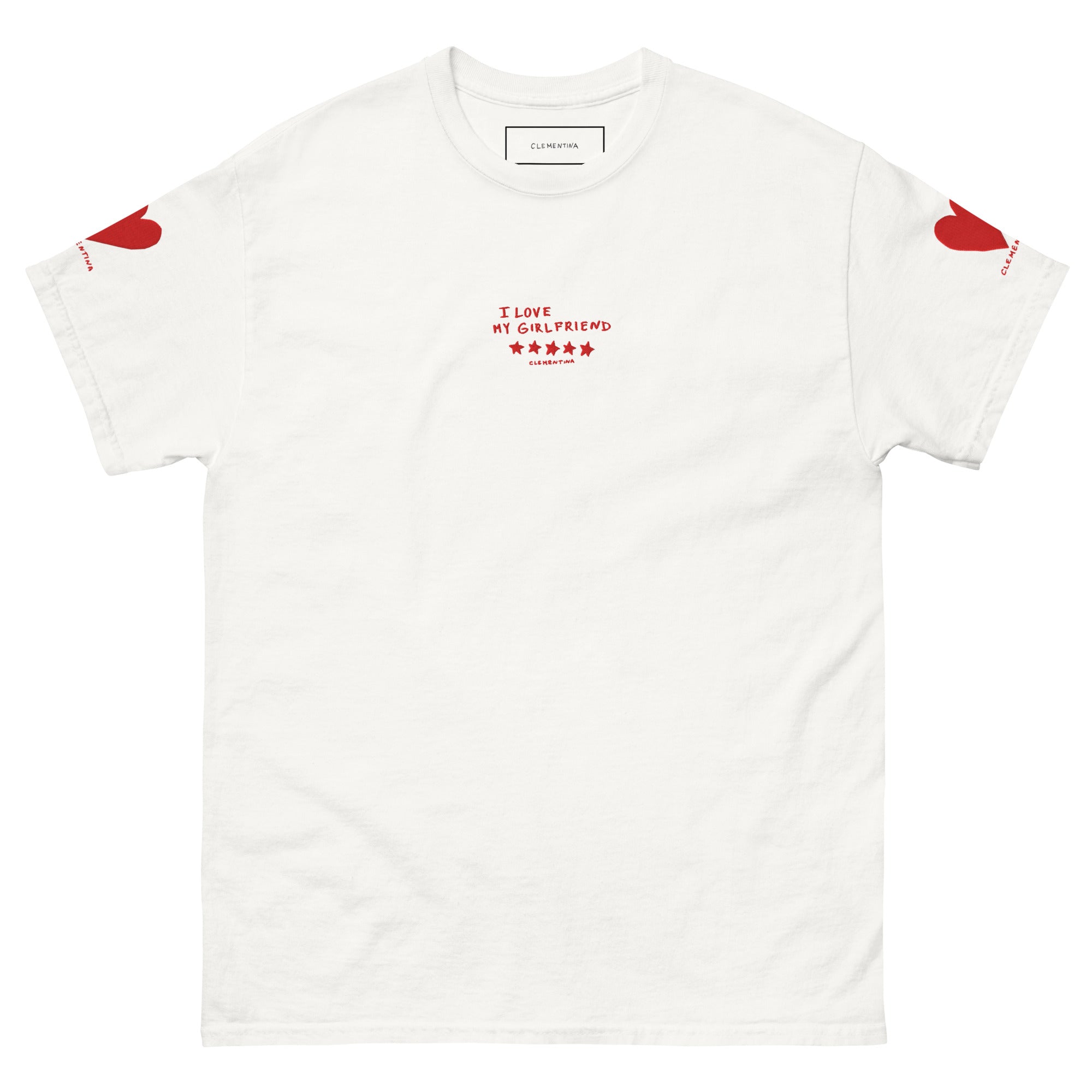 T-Shirt Unisexe J'Aime Ma Copine Brodée