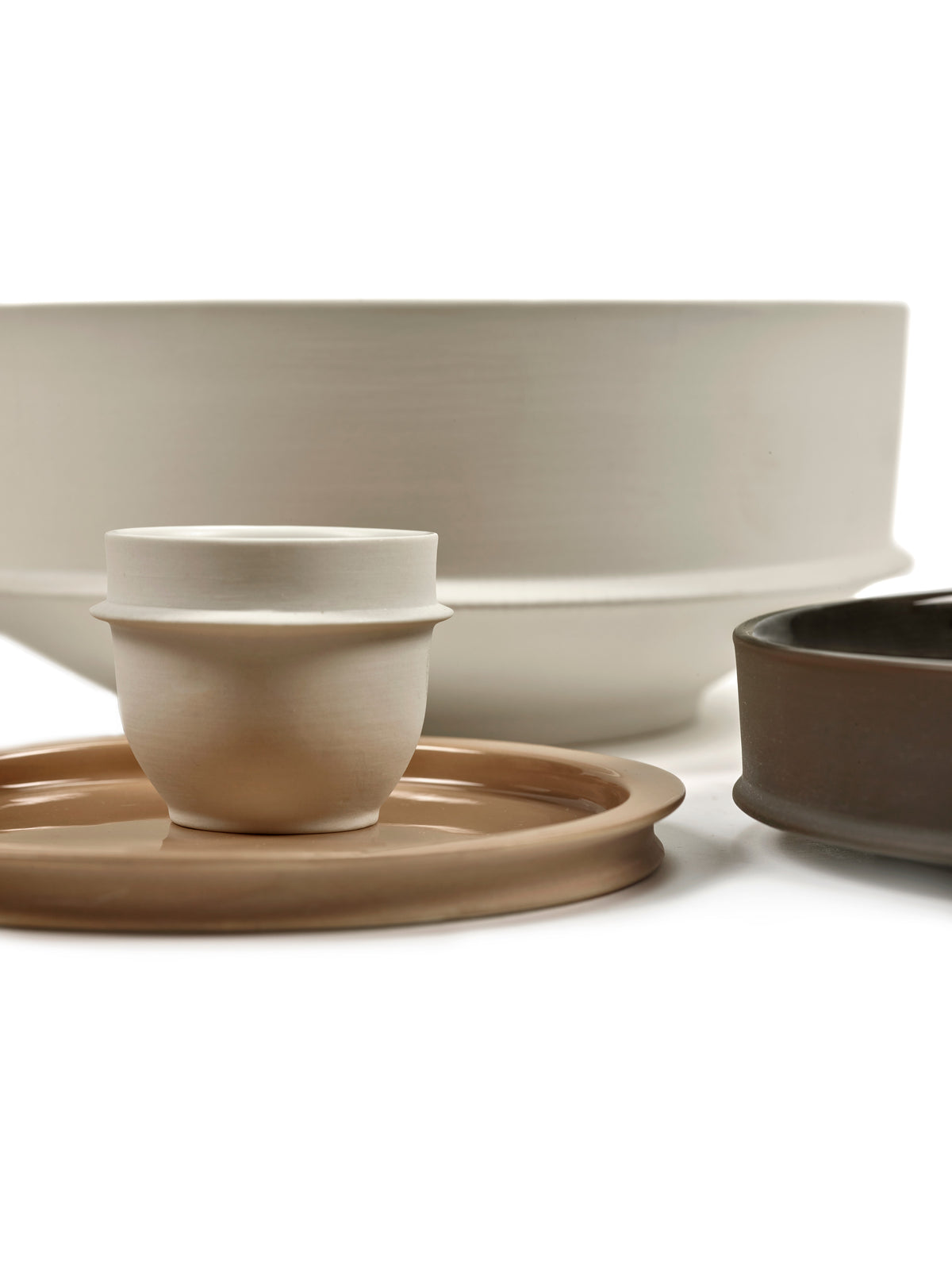 Dune - Zestaw 2 talerzy - XS - Porcelana - Clay