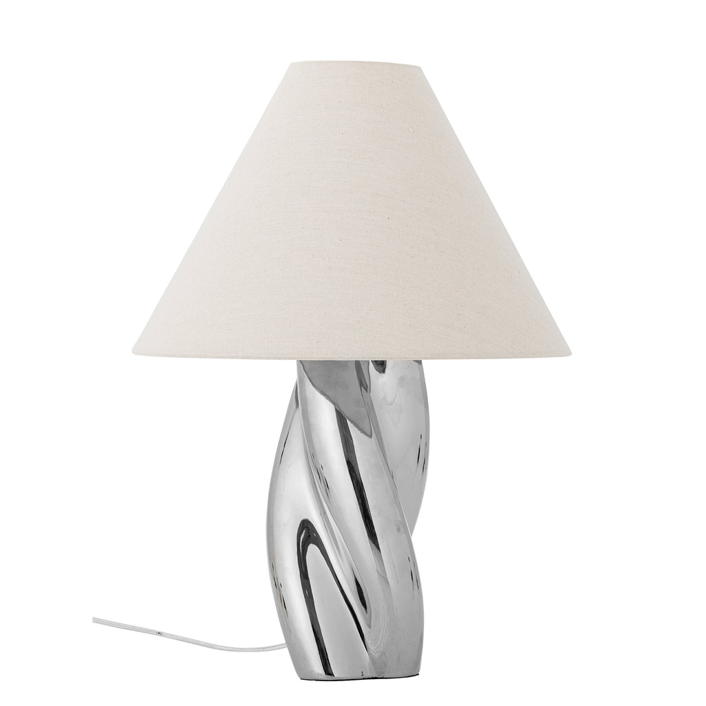 Silva - Lámpara de Mesa - Plateado - Gres