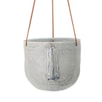 Ileana - Set of 6 Hanging Plant Pots - Grey - Stoneware