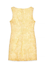 Robe Courte Structurée Jaune