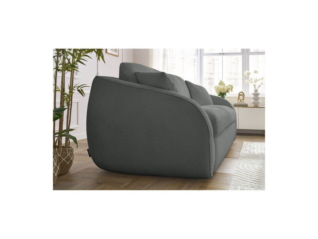 Cezanne - Sofá recto convertible con apertura exprés - Tejido bouclé
