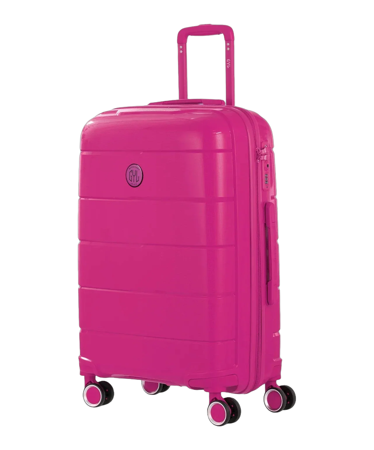 Maleta de cabina Citadine GYL fucsia vista tres cuartos