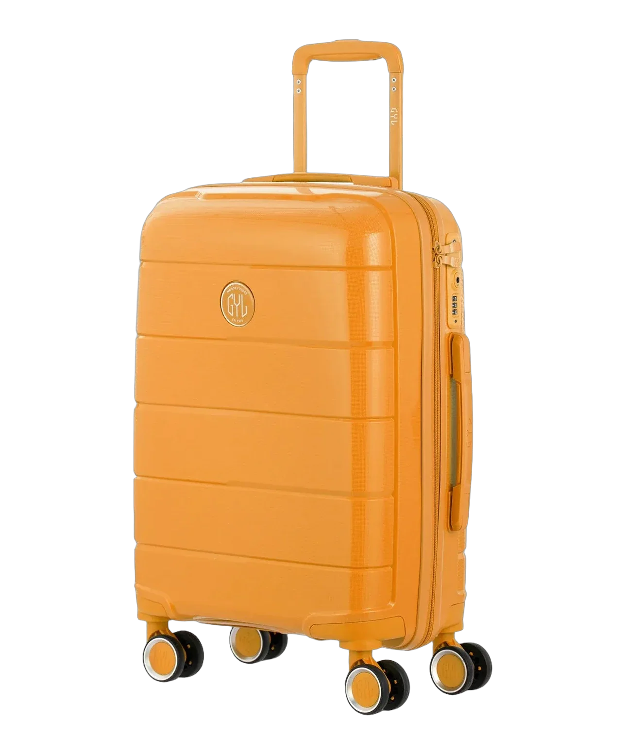 Maleta de cabina Citadine GYL amarillo oscuro vista tres cuartos