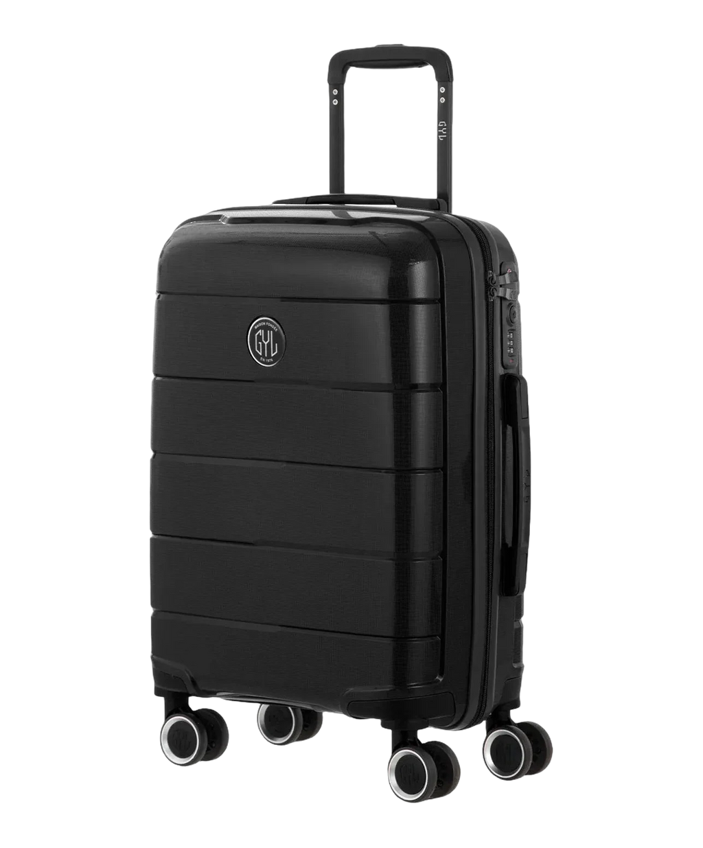 Maleta de cabina Citadine GYL negro vista tres cuartos