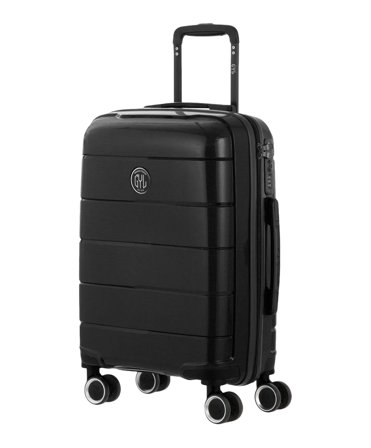 Maleta de cabina Citadine GYL negro vista tres cuartos