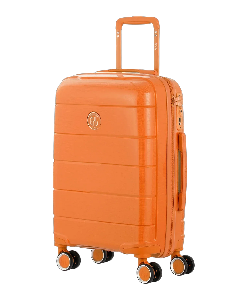 Maleta de cabina Citadine GYL naranja vista tres cuartos