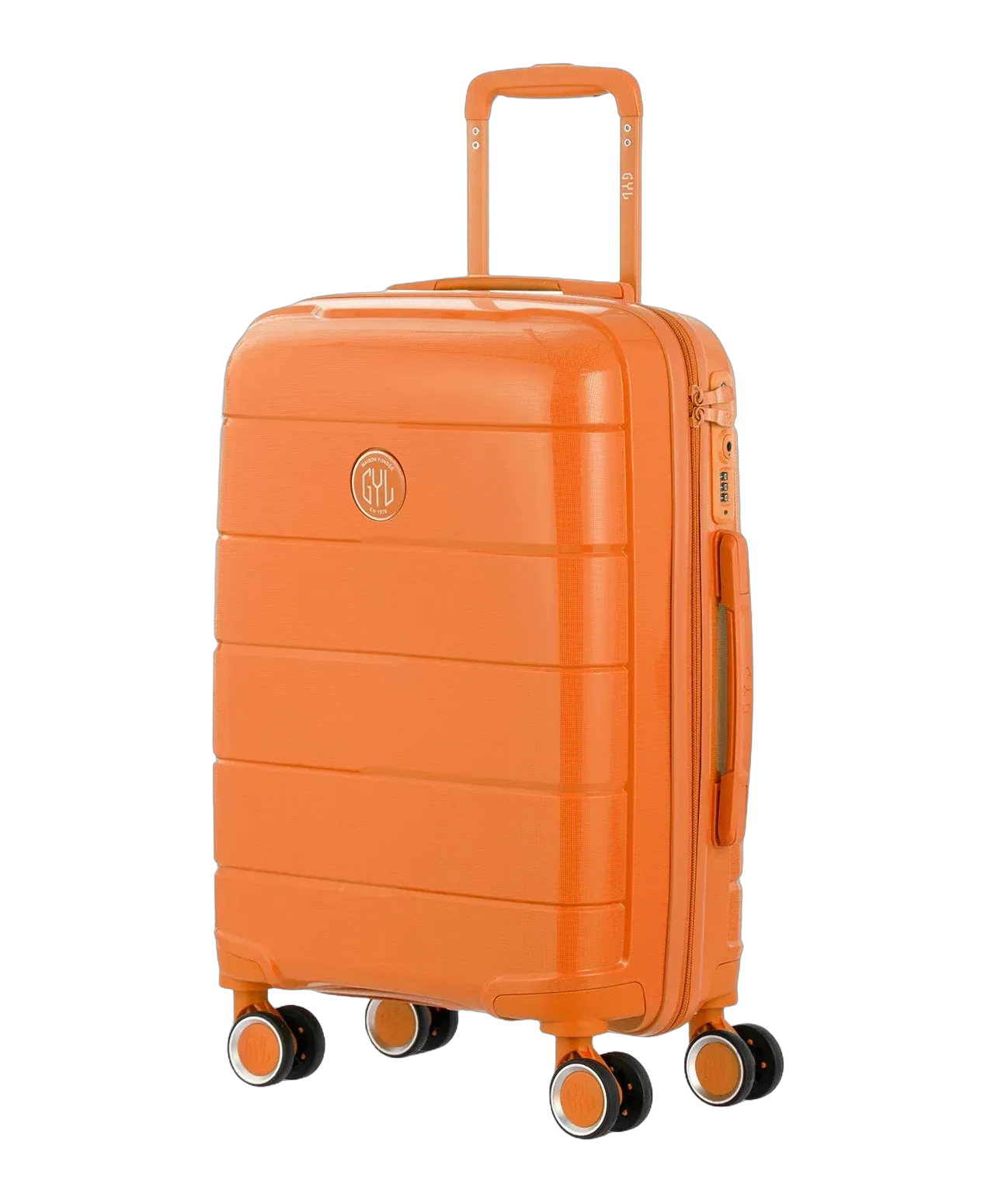 Maleta de cabina Citadine GYL naranja vista tres cuartos
