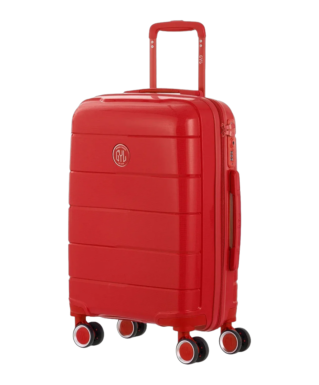 Maleta de cabina Citadine GYL rojo vista tres cuartos