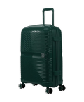 GYL Signature fir green cabin suitcase, three-quarter view