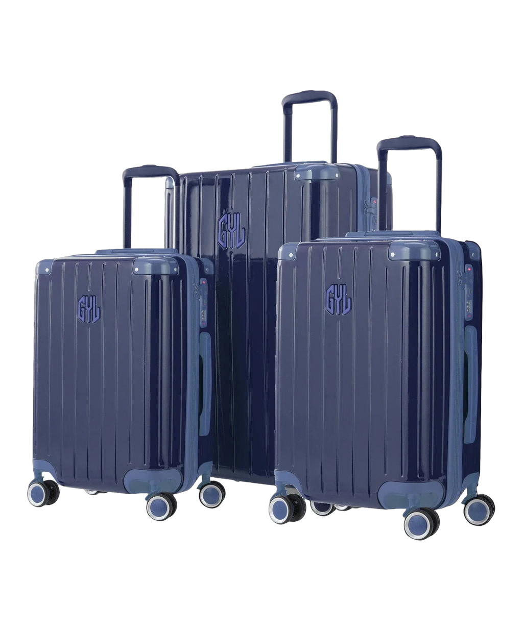 Set de 3 maletas rígidas Intemporelle azul marino cabina semana y bodega GYL