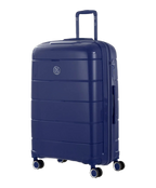 Citadine GYL checked luggage navy three-quarter view