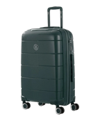 Citadine GYL fir green check-in suitcase three-quarter view