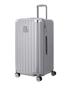 Trunk L Intemporelle GYL polycarbonate suitcase 71 cm silver colour three-quarter front view