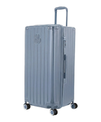 GYL Trunk XL suitcase grey-blue colour three-quarter view rigid polycarbonate
