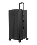 GYL Trunk XL black suitcase three-quarter view rigid polycarbonate