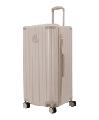 GYL trunk suitcase XL size nude three-quarter view hard polycarbonate