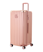 GYL polycarbonate Trunk XL suitcase 80 cm rose gold colour three-quarter front view