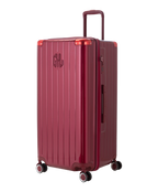 GYL Intemporelle Trunk XL polycarbonate suitcase 78 cm dark red colour three-quarter front view