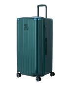 GYL Intemporelle Trunk XL polycarbonate suitcase 78 cm fir green colour three-quarter front view