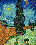 Peinture Par Numéros - Van Gogh - La Route Aux Cyprès
