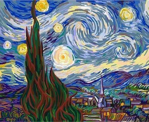 Peinture Par Numéros - Van Gogh Nuit Etoilée