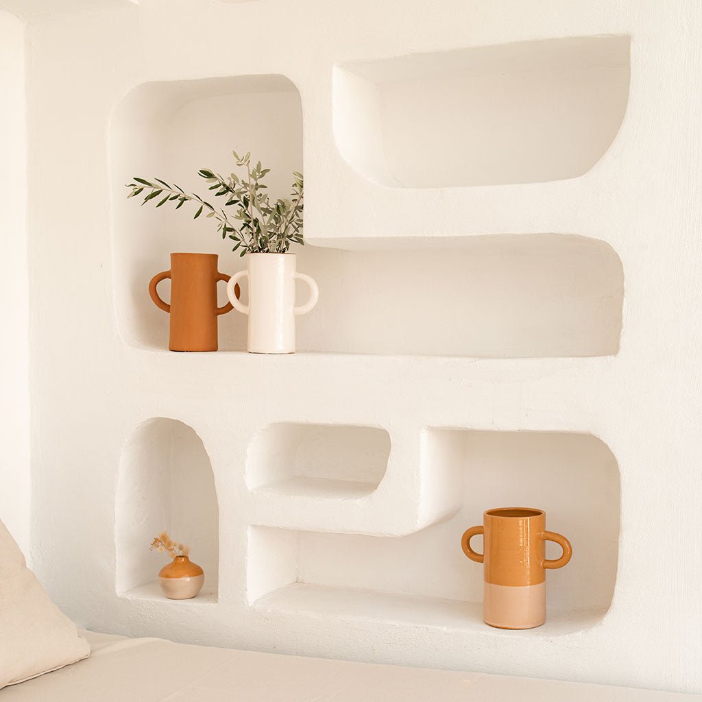 Mediterranea Ceramic Vase - Bicolour