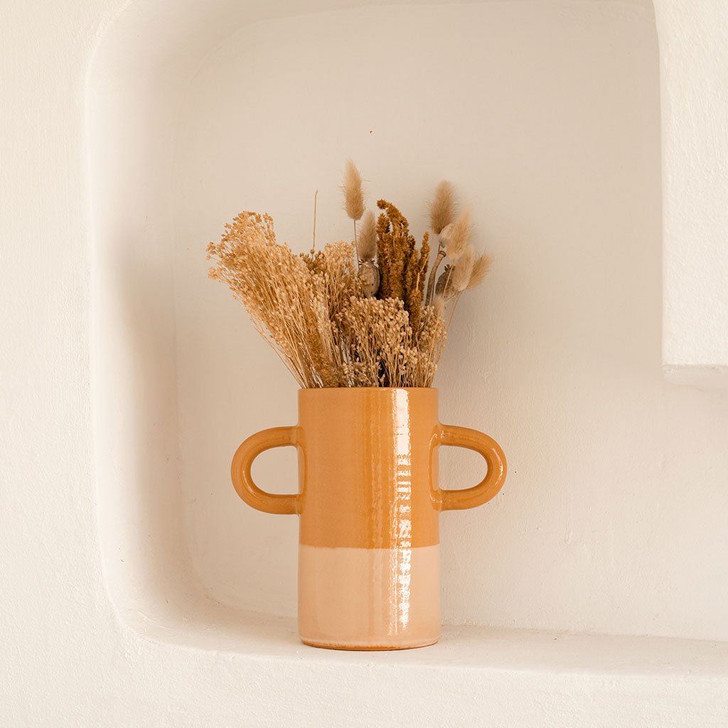 Mediterranea Ceramic Vase - Bicolour