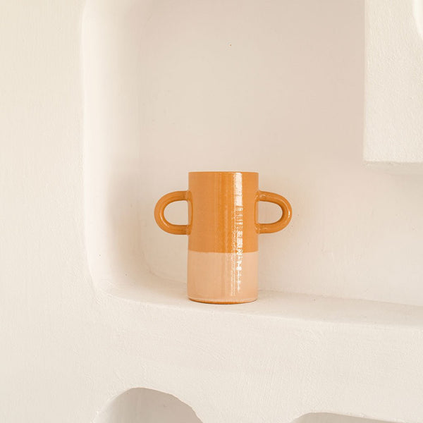 Mediterranea Ceramic Vase - Bicolour
