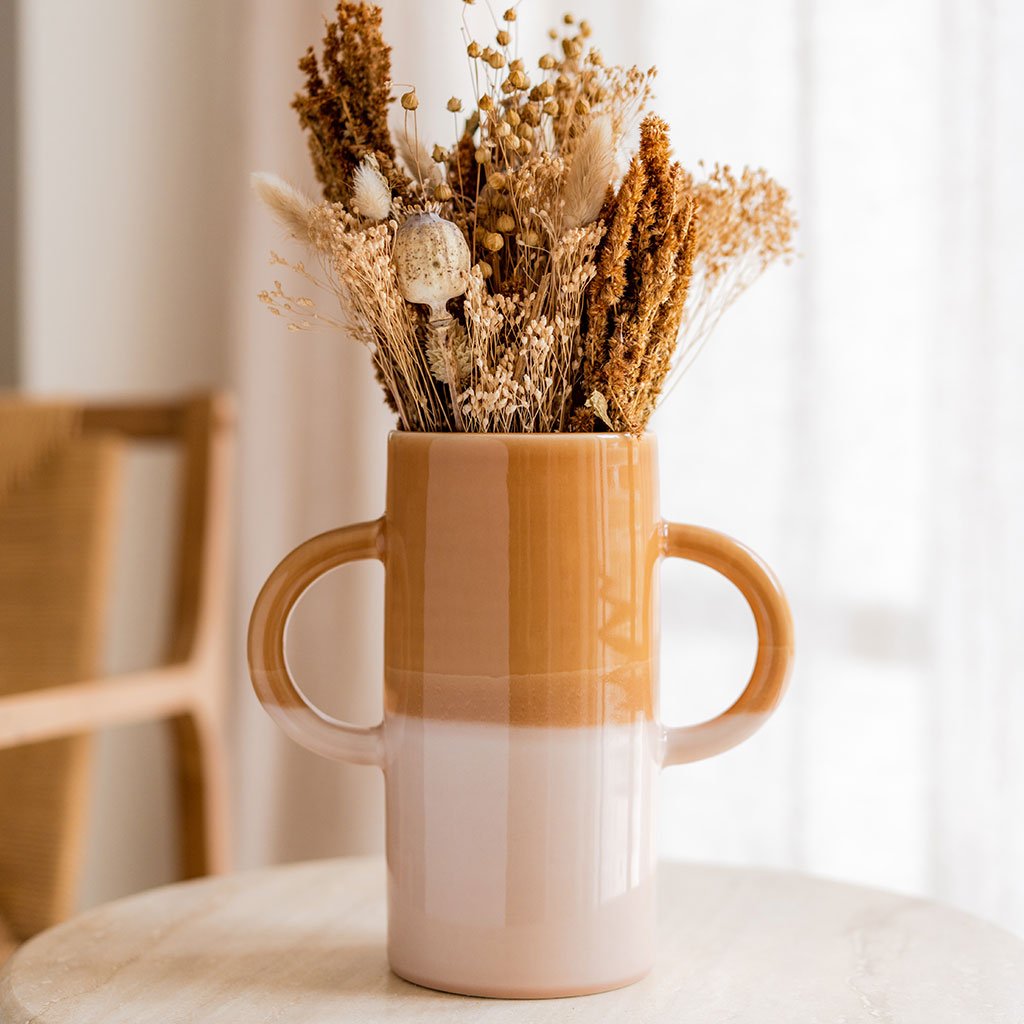 Mediterranea Ceramic Vase - Bicolour