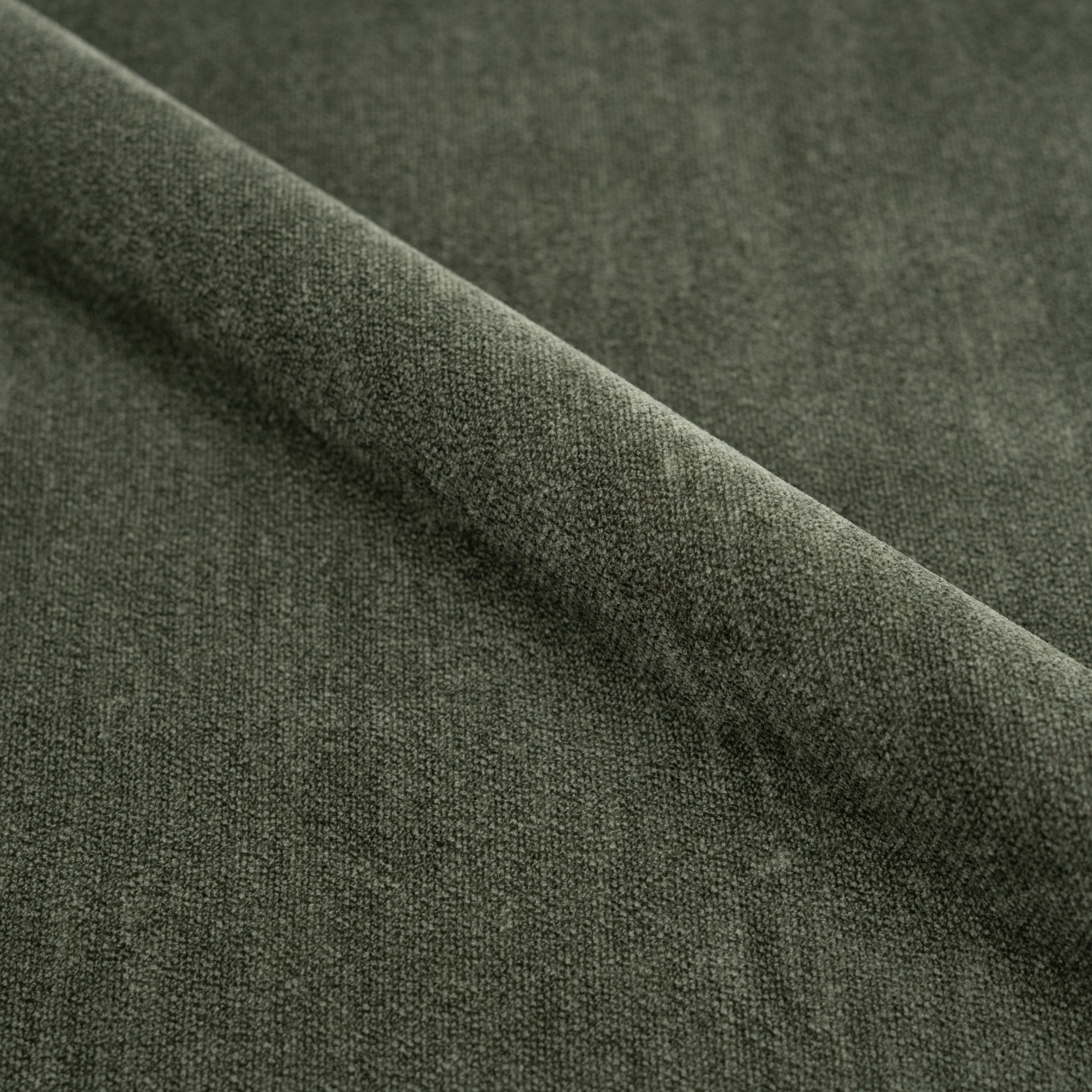 Ricci - Fauteuil Pivotant En Tissu Effet Velours Vert Kaki