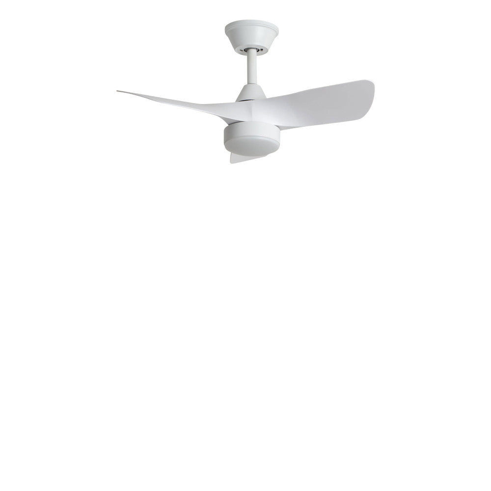 Erol - Ventilador de techo silencioso con iluminación LED integrada - Blanco