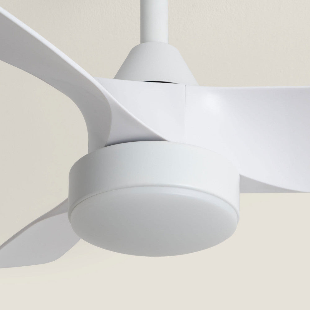Erol - Ventilador de techo silencioso con iluminación LED integrada - Blanco