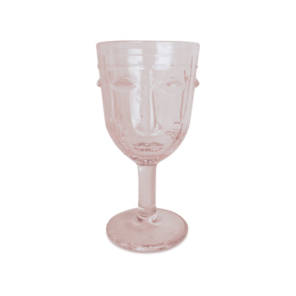 Happy Face Wine Glass