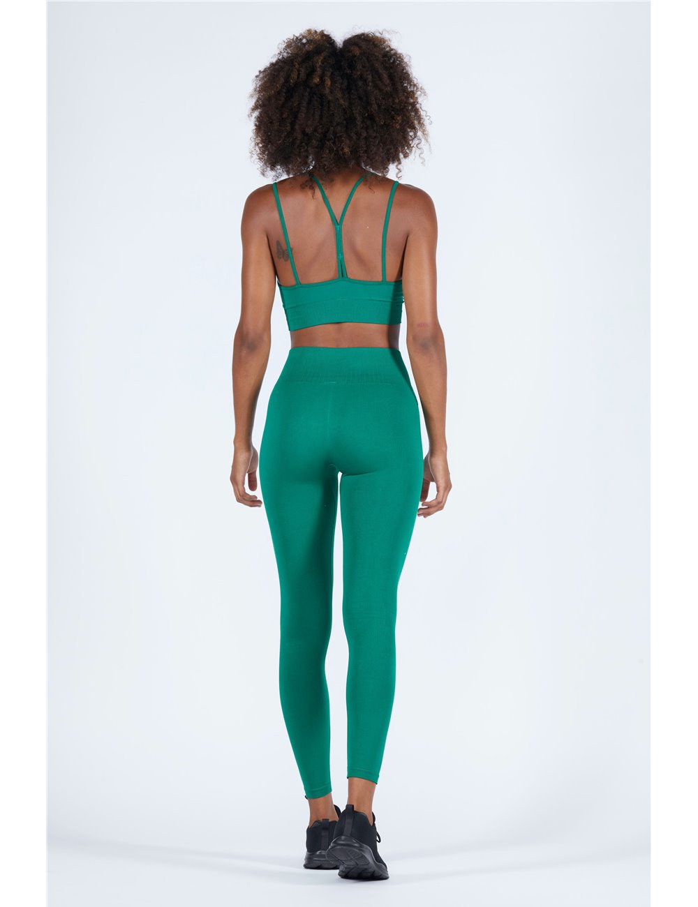 Leggings de yoga para mujer verde esmeralda
