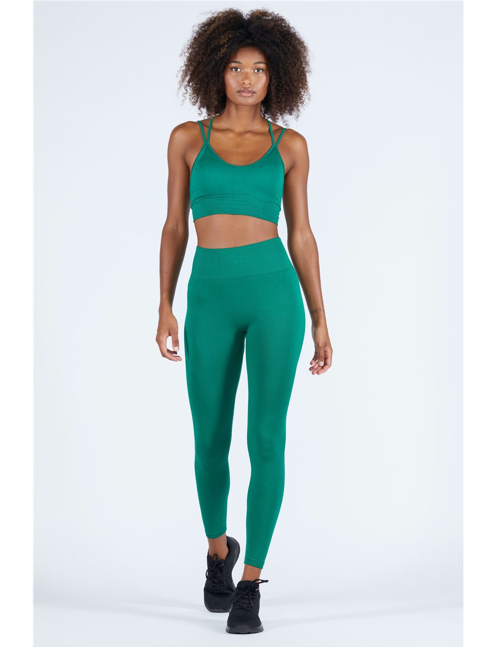 Leggings de yoga para mujer onamaste verde esmeralda
