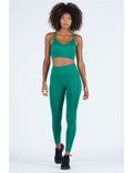 Leggings de yoga para mujer onamaste verde esmeralda