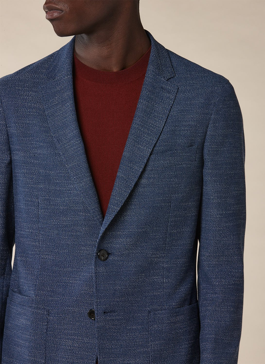 Fursac - Stretch Cotton Jacket - Indigo - Men