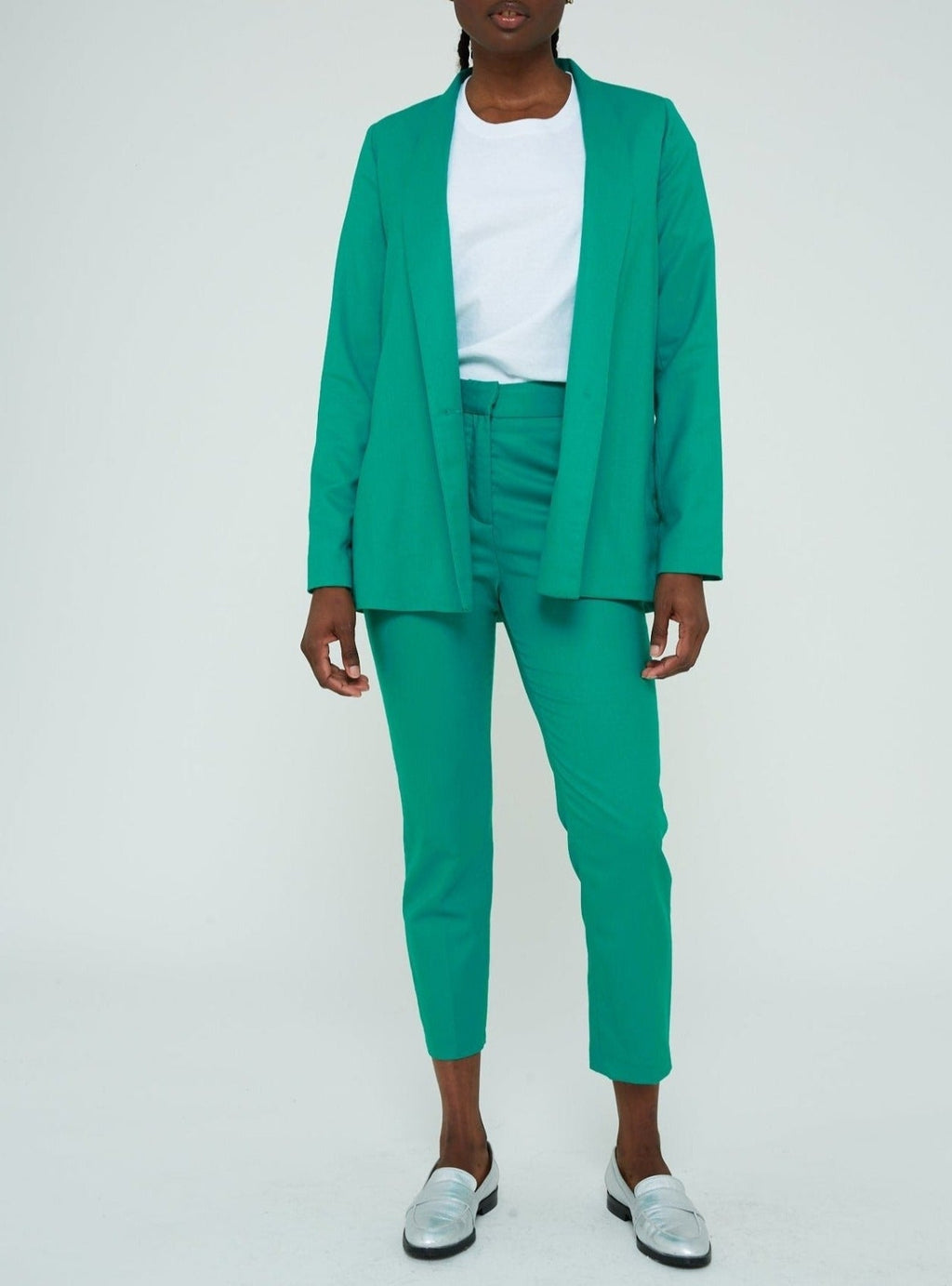 Modetrotter - Chaqueta Lou Thorens Verde - Esmeralda