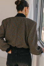 Veste Muriel Echiquier Camel