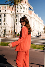 PADMÉ LINEN VISCOSE TERRACOTTA JACKET