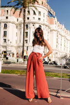 JACKET PADMÉ LINEN VISCOSE TERRACOTTA
