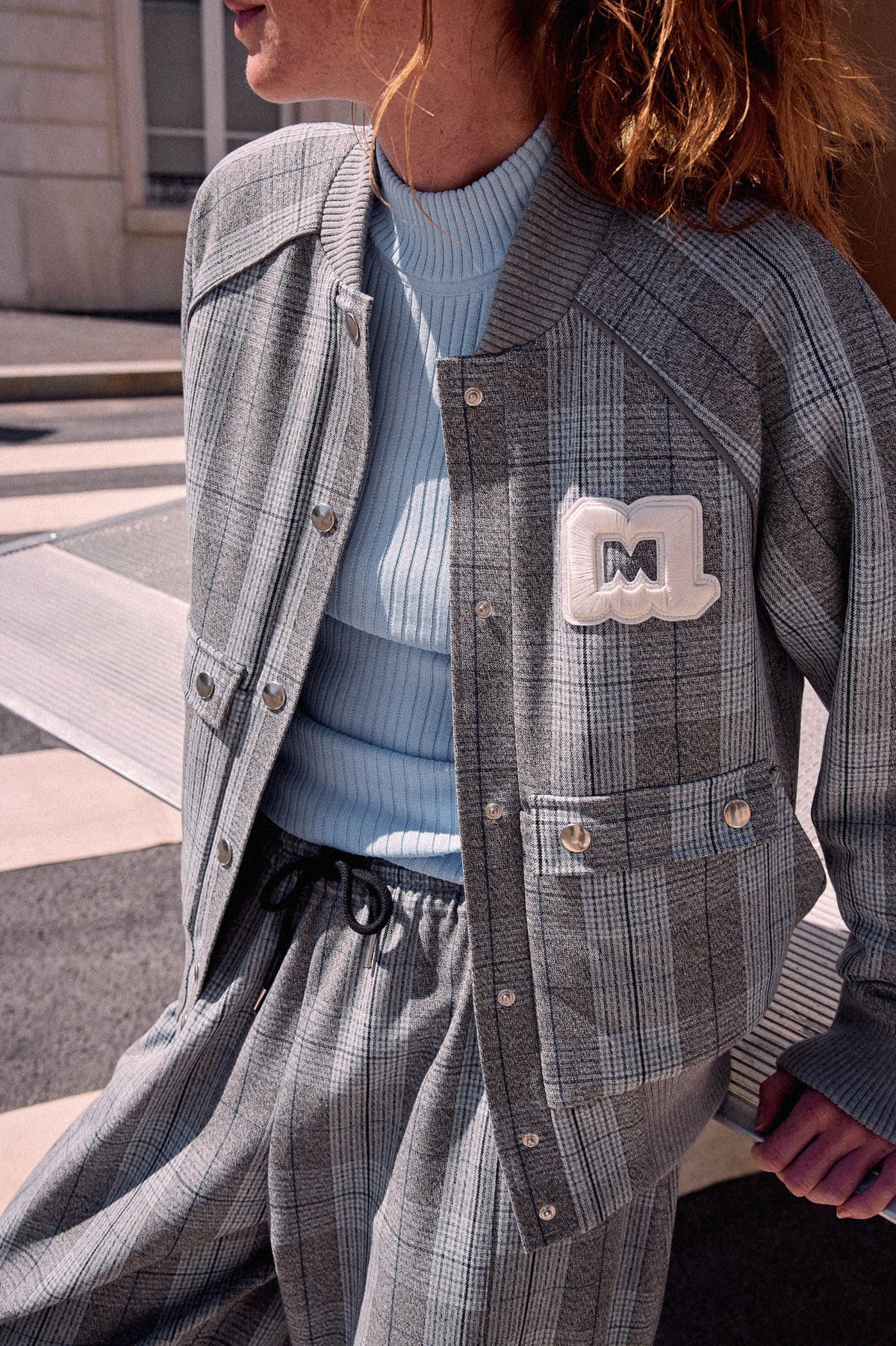 VESTE SUSANNA TWEED GRIS